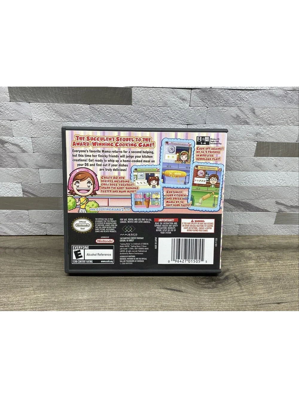 Cooking Mama 2: Dinner With Friends (Nintendo DS, 2007) CIB TESTED **NEAR MINT**